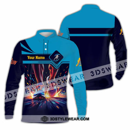 Unisex Shirt - Custom Running 3D Shirt - Long Sleeve Polo / S - T-shirt