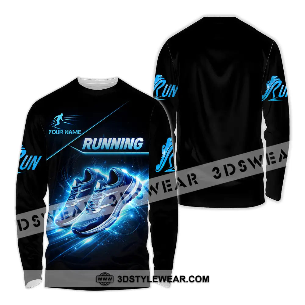 Unisex Shirt - Custom Running 3D Shirt - Long Sleeve Shirt / S - T-shirt