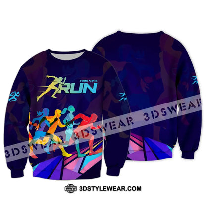Unisex Shirt - Custom Running 3D Shirt - Long Sleeve / S - T-shirt