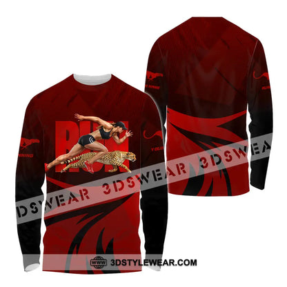 Unisex Shirt - Custom Running 3D Shirt - Long Sleeve Shirt / S - T-shirt