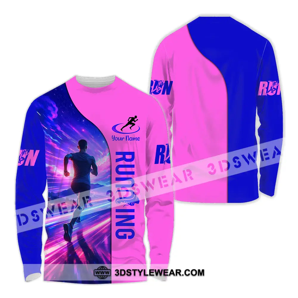 Unisex Shirt - Custom Running 3D Shirt - Long Sleeve Shirt / S - T-shirt