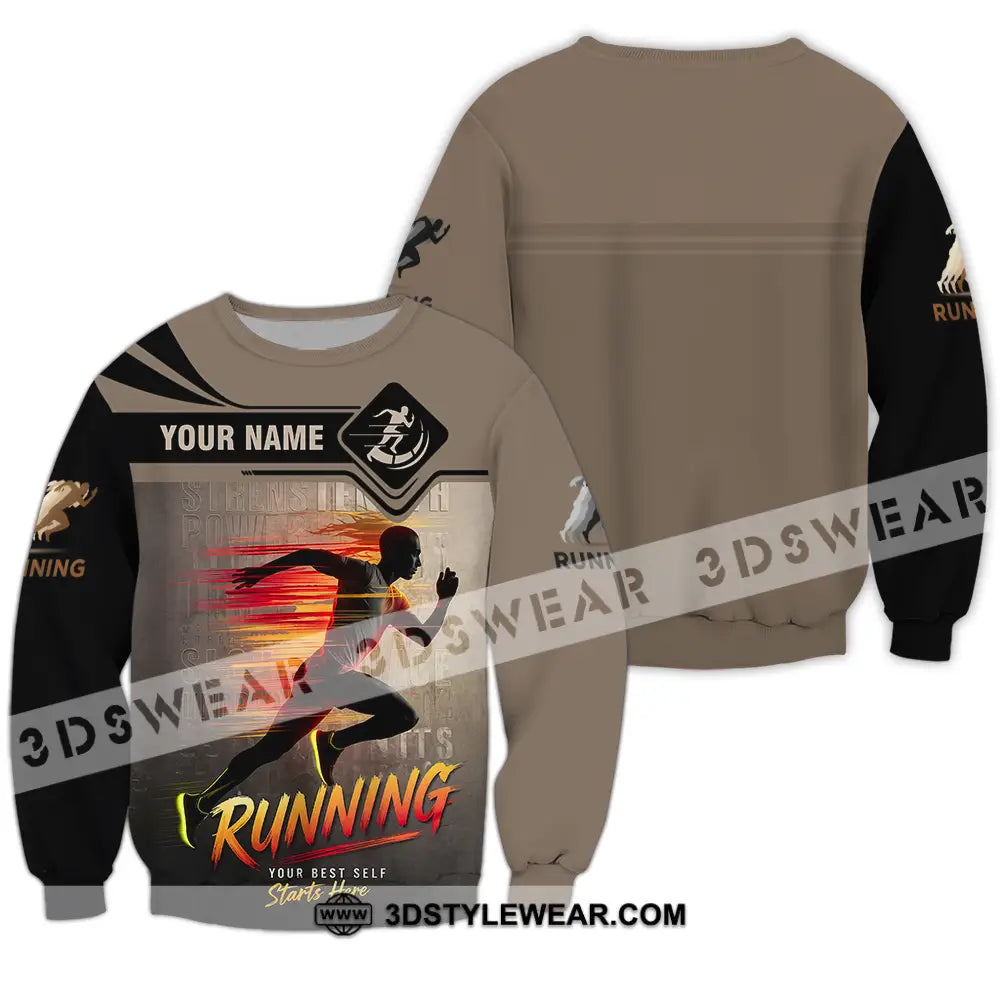 Unisex Shirt - Custom Running 3D Shirt - Long Sleeve / S - T-shirt