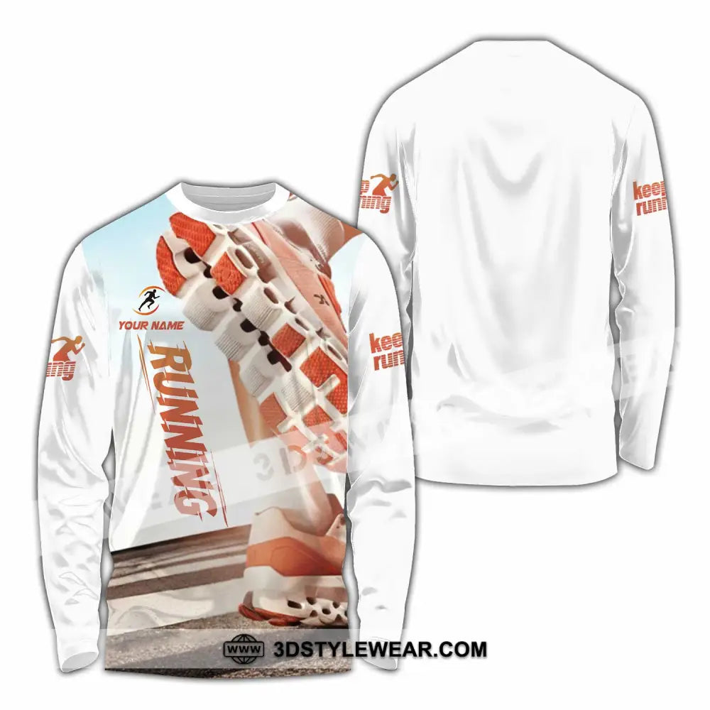 Unisex Shirt - Custom Running 3D Shirt - Long Sleeve Shirt / S - T-shirt