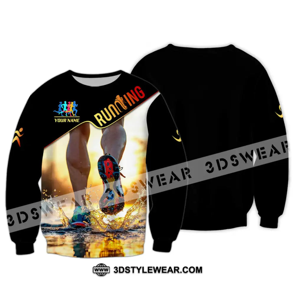 Unisex Shirt - Custom Running 3D Shirt - Long Sleeve / S - T-shirt