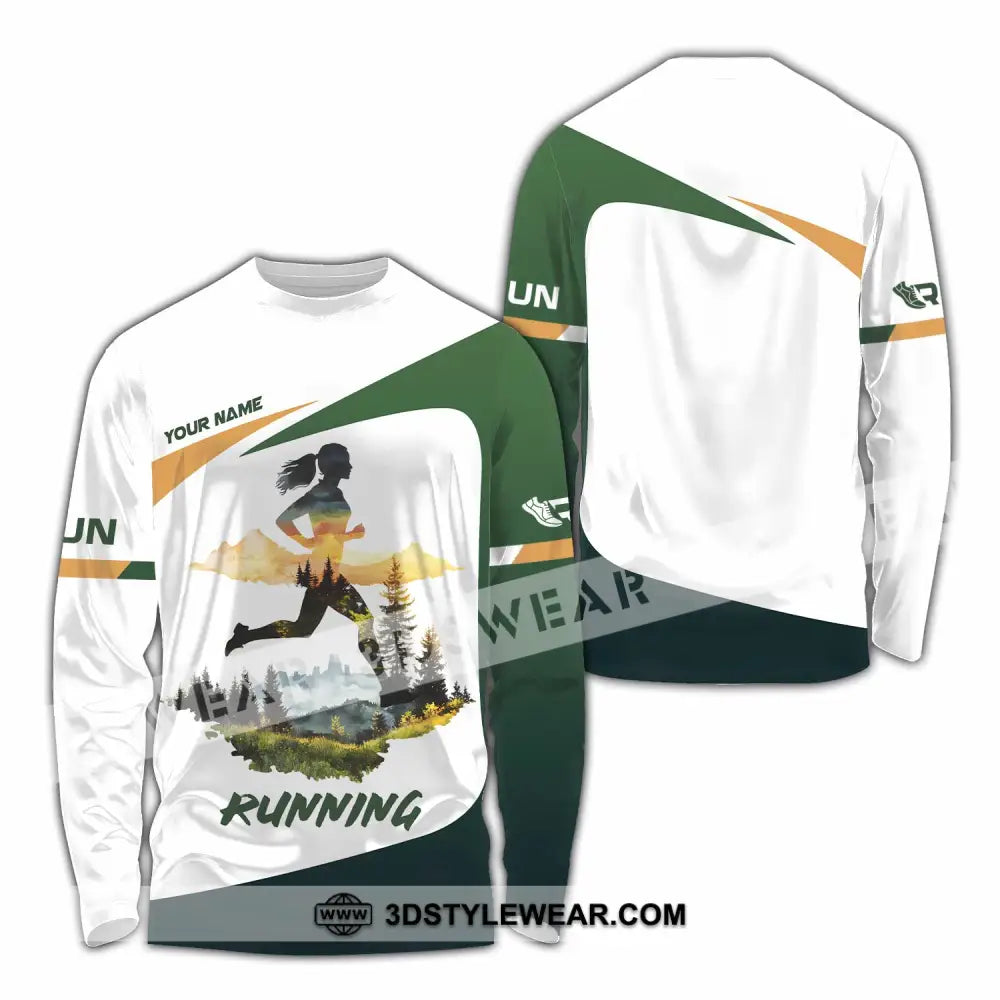 Unisex Shirt - Custom Running 3D Shirt - Long Sleeve Shirt / S - T-shirt