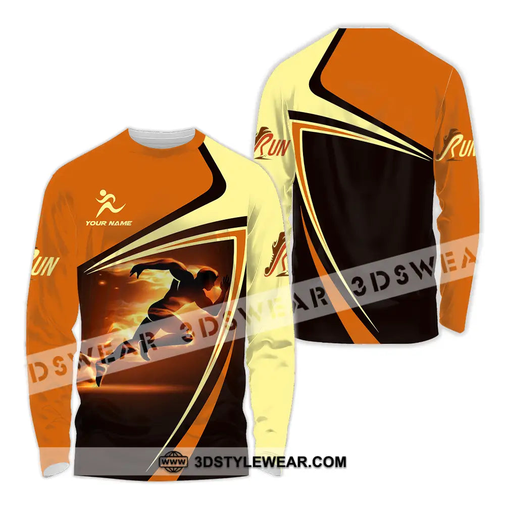 Unisex Shirt - Custom Running 3D Shirt - Long Sleeve Shirt / S - T-shirt