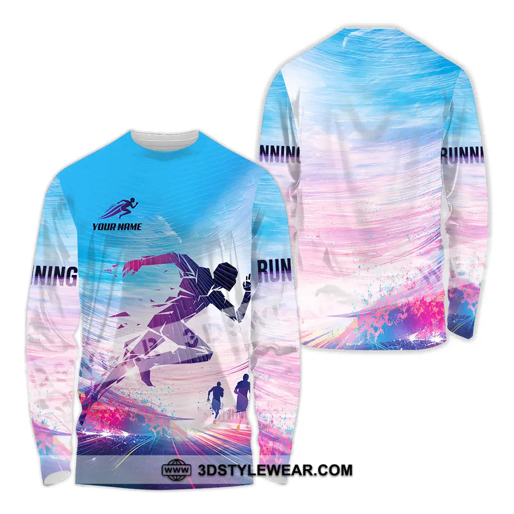 Unisex Shirt - Custom Running 3D Shirt - Long Sleeve Shirt / S - T-shirt