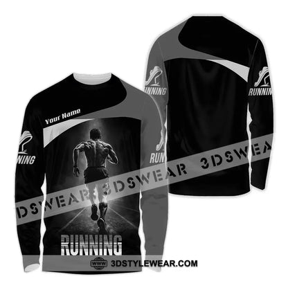 Unisex Shirt - Custom Running 3D Shirt - Long Sleeve Shirt / S - T-shirt
