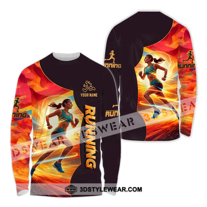 Unisex Shirt - Custom Running 3D Shirt - Long Sleeve Shirt / S - T-shirt