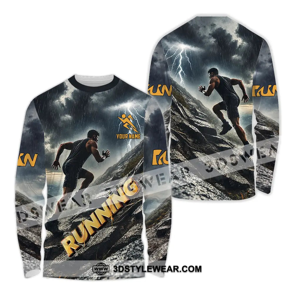 Unisex Shirt - Custom Running 3D Shirt - Long Sleeve Shirt / S - T-shirt