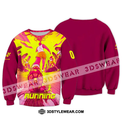 Unisex Shirt - Custom Running 3D Shirt - Long Sleeve / S - T-shirt