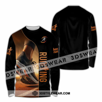 Unisex Shirt - Custom Running 3D Shirt - Long Sleeve Shirt / S - T-shirt