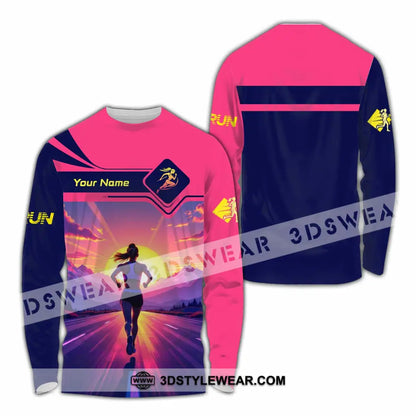 Unisex Shirt - Custom Running 3D Shirt - Long Sleeve Shirt / S - T-shirt