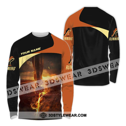 Unisex Shirt - Custom Running 3D Shirt - Long Sleeve Shirt / S - T-shirt