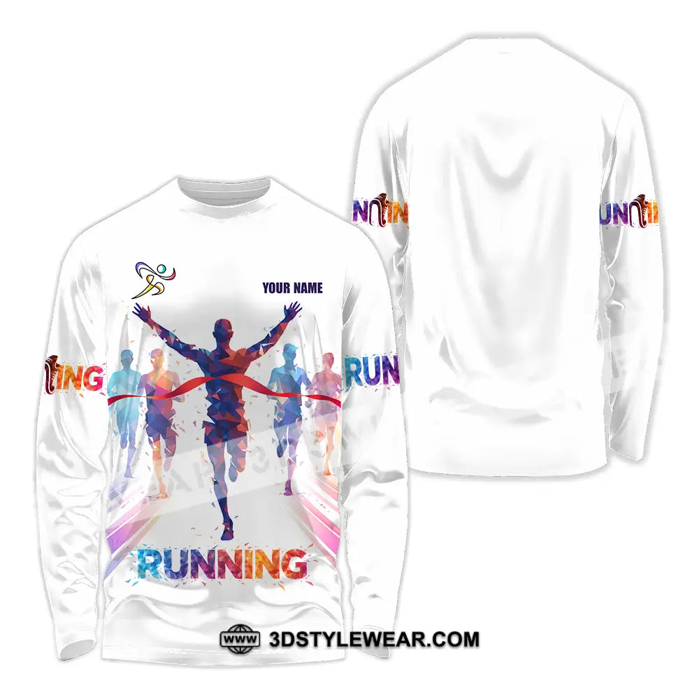 Unisex Shirt - Custom Running 3D Shirt - Long Sleeve Shirt / S - T-shirt
