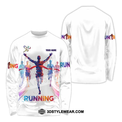 Unisex Shirt - Custom Running 3D Shirt - Long Sleeve Shirt / S - T-shirt