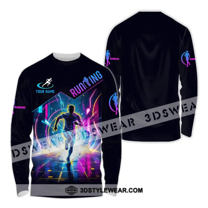Unisex Shirt - Custom Running 3D Shirt - Long Sleeve Shirt / S - T-shirt