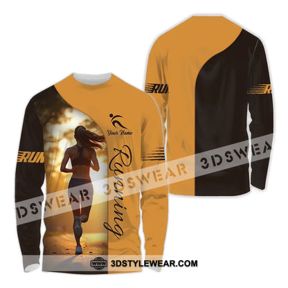 Unisex Shirt - Custom Running 3D Shirt - Long Sleeve Shirt / S - T-shirt