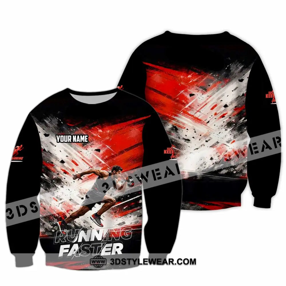 Unisex Shirt - Custom Running 3D Shirt - Long Sleeve / S - T-shirt