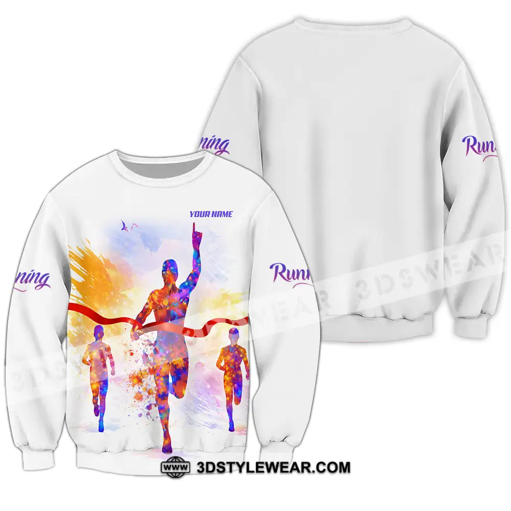 Unisex Shirt - Custom Running 3D Shirt - Long Sleeve / S - T-shirt