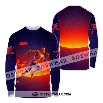 Unisex Shirt - Custom Running 3D Shirt - Long Sleeve Shirt / S - T-shirt