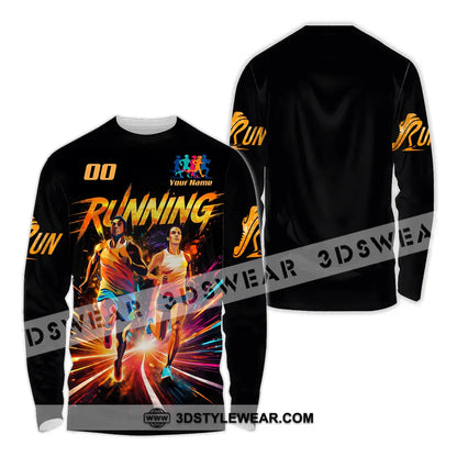 Unisex Shirt - Custom Running 3D Shirt - Long Sleeve Shirt / S - T-shirt