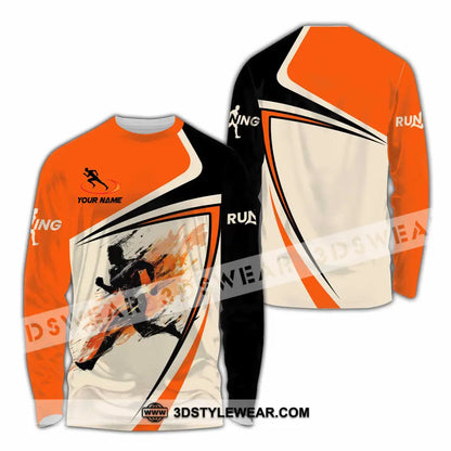 Unisex Shirt - Custom Running 3D Shirt - Long Sleeve Shirt / S - T-shirt