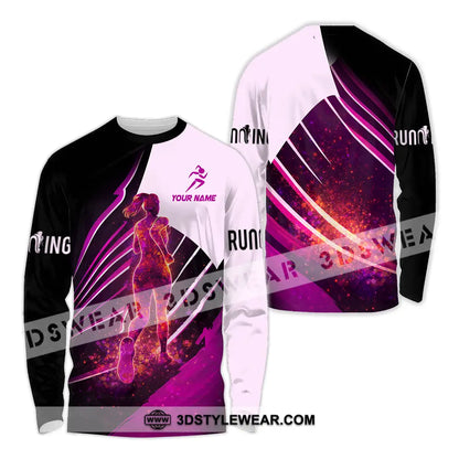 Unisex Shirt - Custom Running 3D Shirt - Long Sleeve Shirt / S - T-shirt
