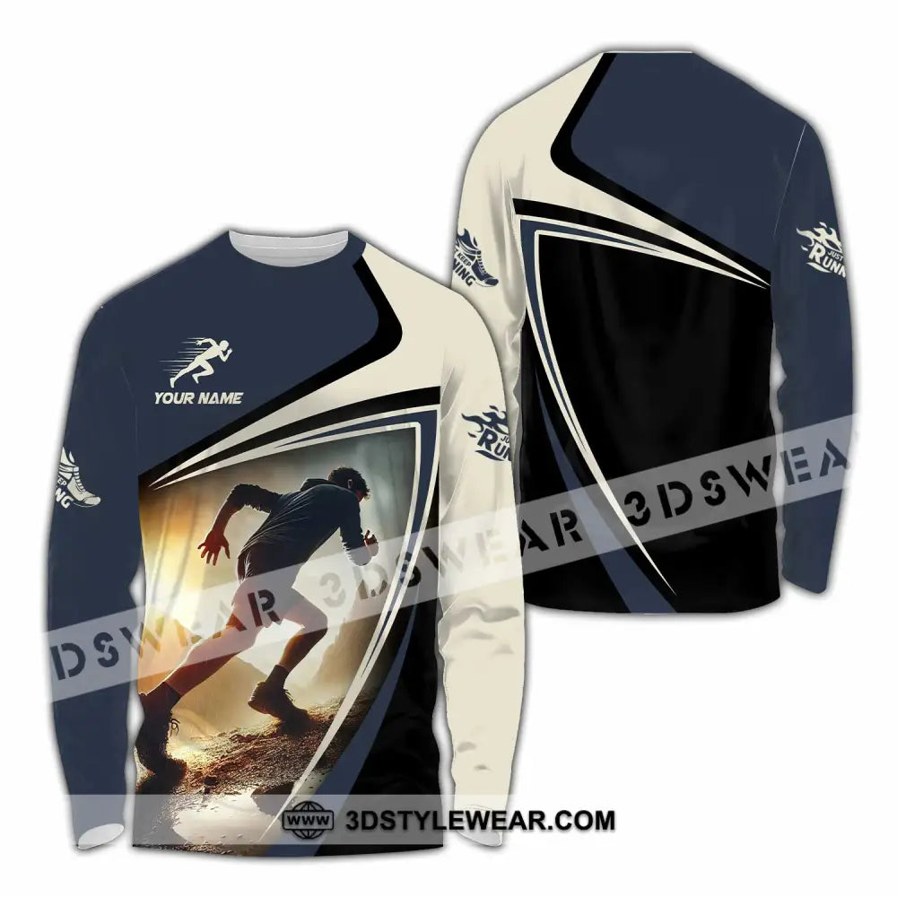 Unisex Shirt - Custom Running 3D Shirt - Long Sleeve Shirt / S - T-shirt