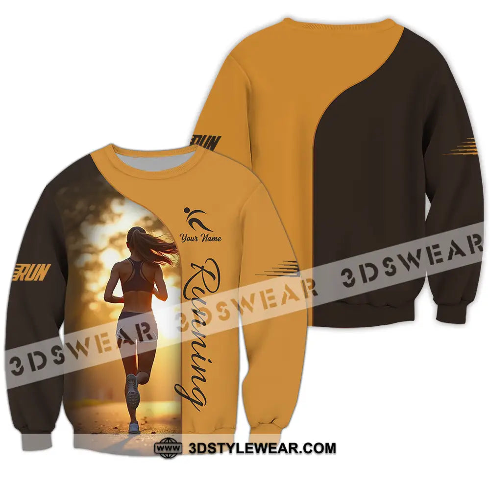 Unisex Shirt - Custom Running 3D Shirt - Long Sleeve / S - T-shirt