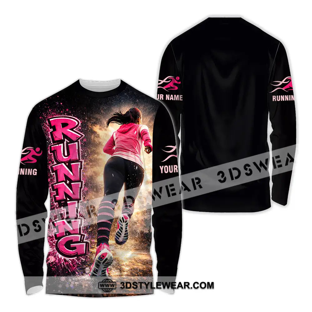 Unisex Shirt - Custom Running 3D Shirt - Long Sleeve Shirt / S - T-shirt