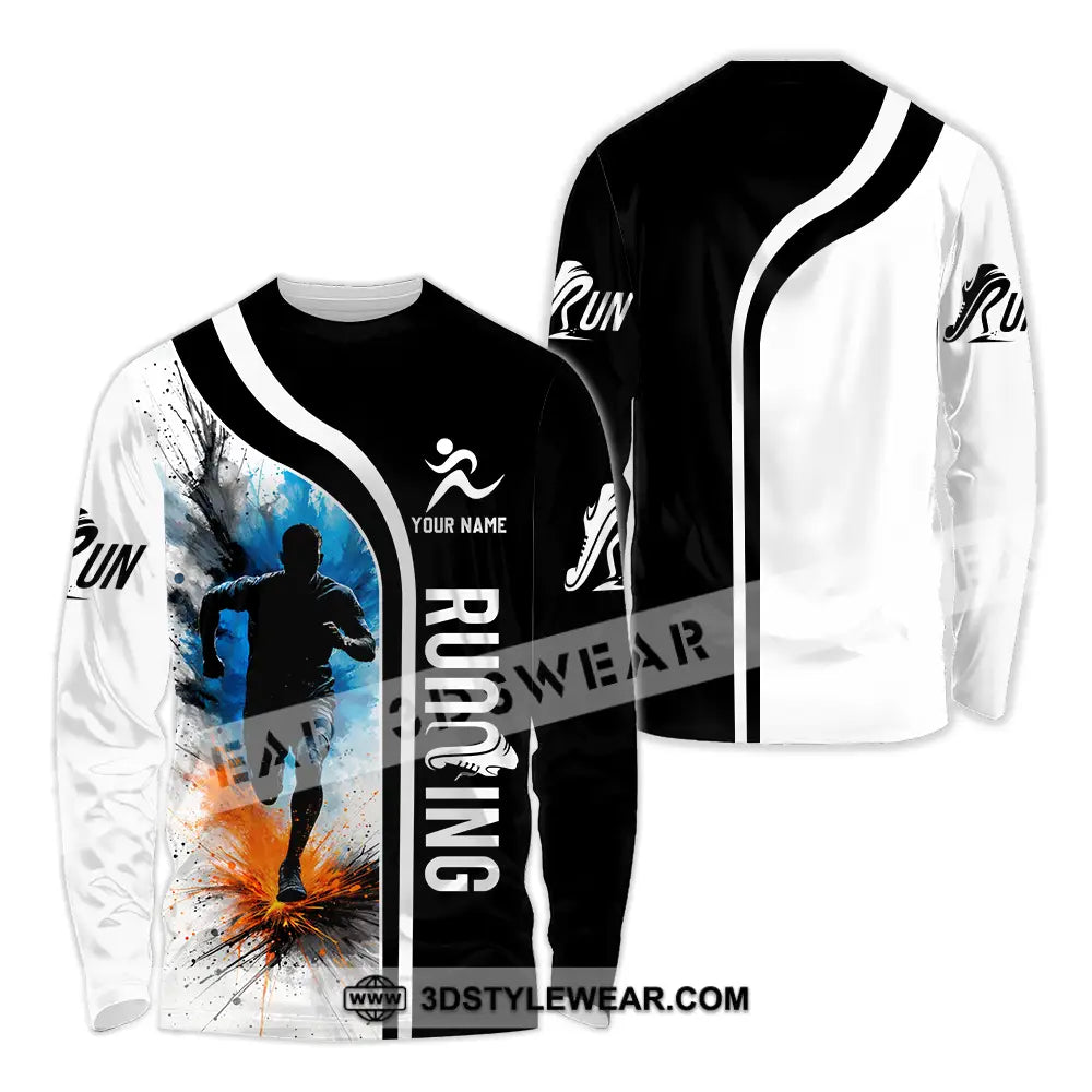 Unisex Shirt - Custom Running 3D Shirt - Long Sleeve Shirt / S - T-shirt