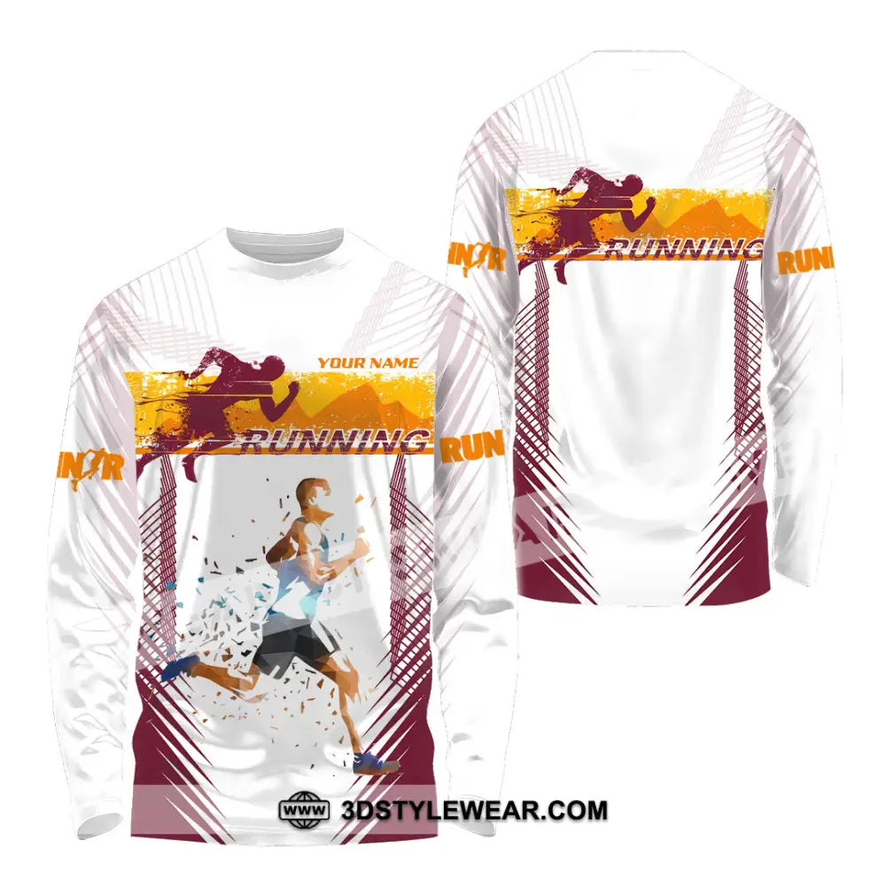 Unisex Shirt - Custom Running 3D Shirt - Long Sleeve Shirt / S - T-shirt