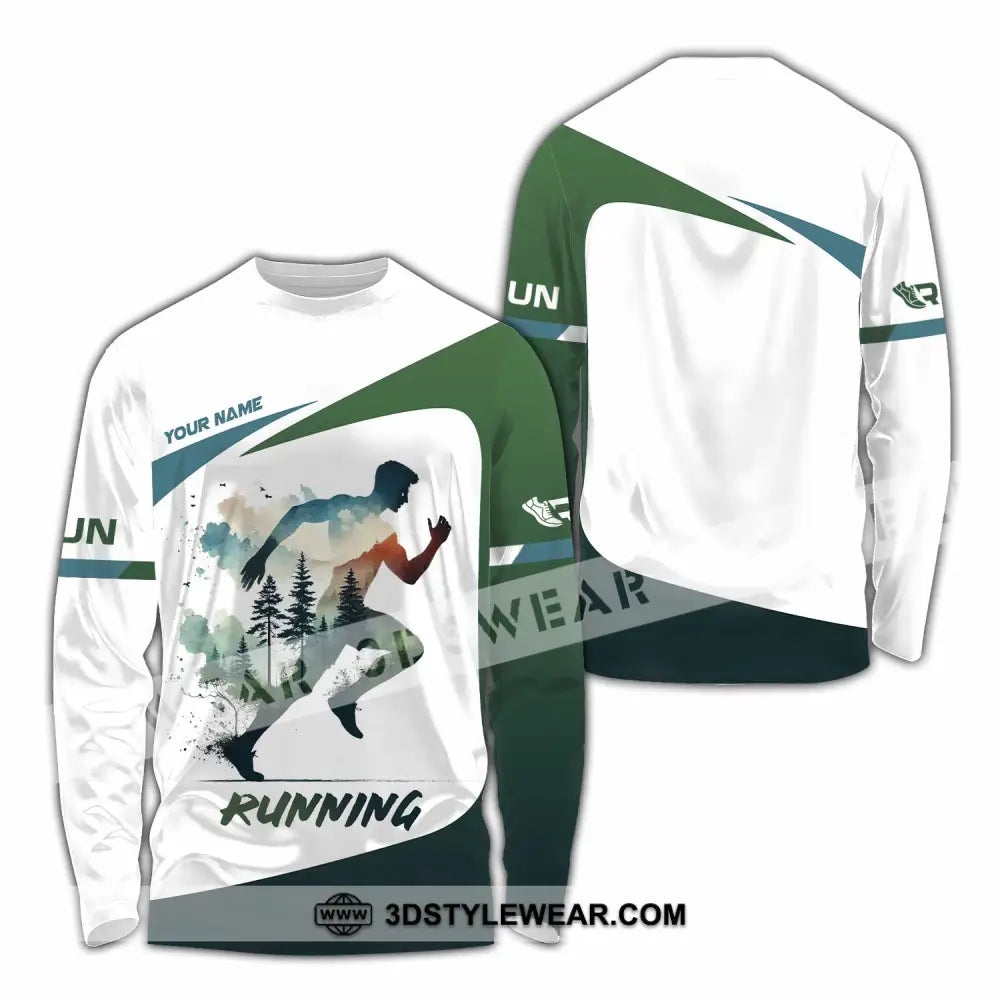 Unisex Shirt - Custom Running 3D Shirt - Long Sleeve Shirt / S - T-shirt