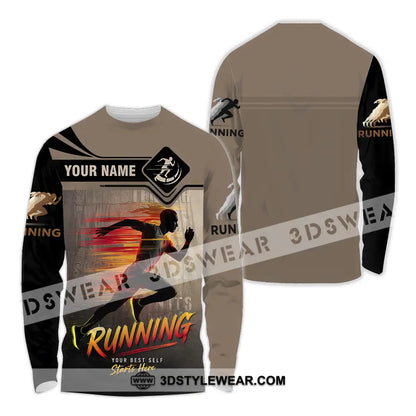 Unisex Shirt - Custom Running 3D Shirt - Long Sleeve Shirt / S - T-shirt