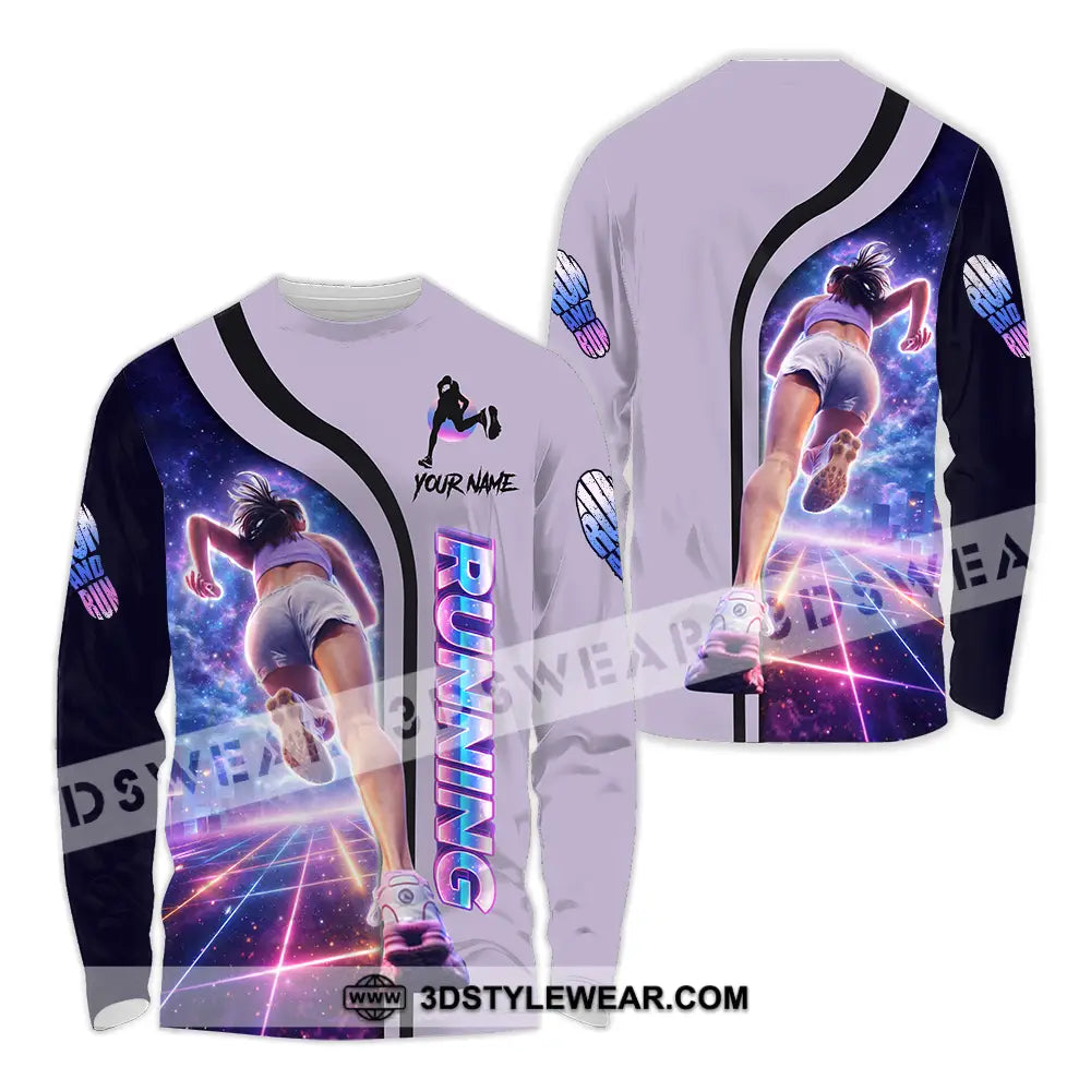 Unisex Shirt - Custom Running 3D Shirt - Long Sleeve Shirt / S - T-shirt