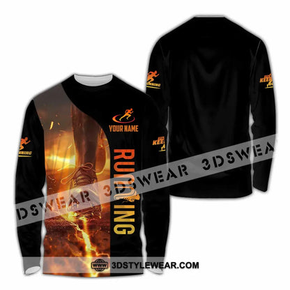 Unisex Shirt - Custom Running 3D Shirt - Long Sleeve Shirt / S - T-shirt