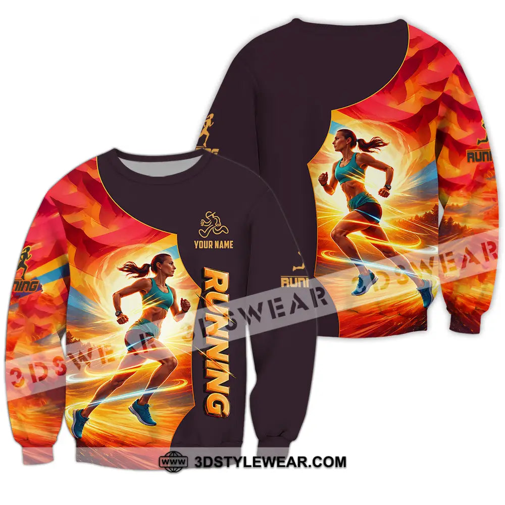 Unisex Shirt - Custom Running 3D Shirt - Long Sleeve / S - T-shirt