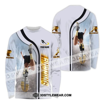 Unisex Shirt - Custom Running 3D Shirt - Long Sleeve Shirt / S - T-shirt