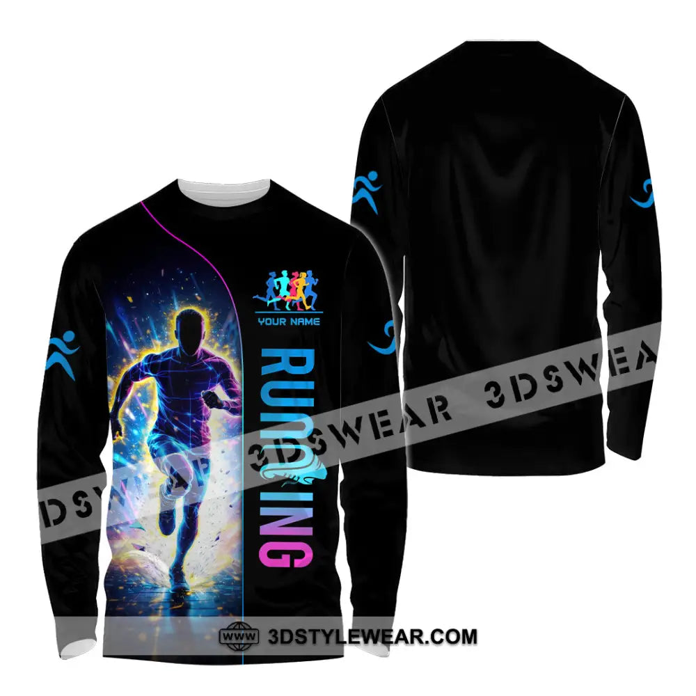 Unisex Shirt - Custom Running 3D Shirt - Long Sleeve Shirt / S - T-shirt