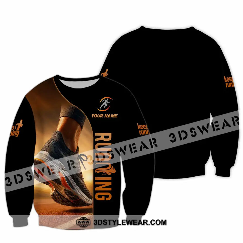 Unisex Shirt - Custom Running 3D Shirt - Long Sleeve / S - T-shirt