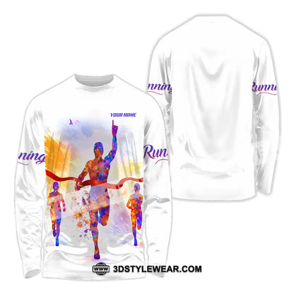 Unisex Shirt - Custom Running 3D Shirt - Long Sleeve Shirt / S - T-shirt