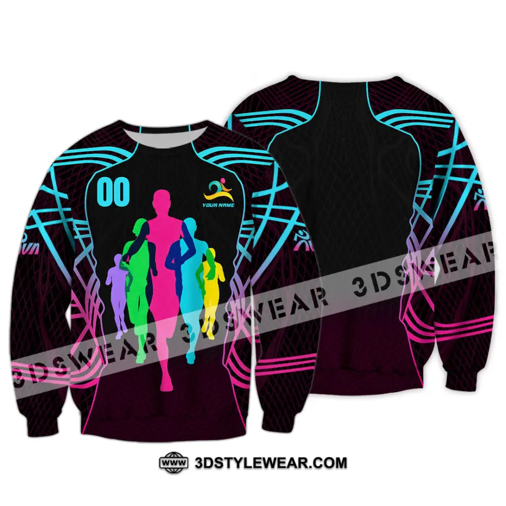 Unisex Shirt - Custom Running 3D Shirt - Long Sleeve / S - T-shirt