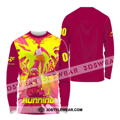 Unisex Shirt - Custom Running 3D Shirt - Long Sleeve Shirt / S - T-shirt