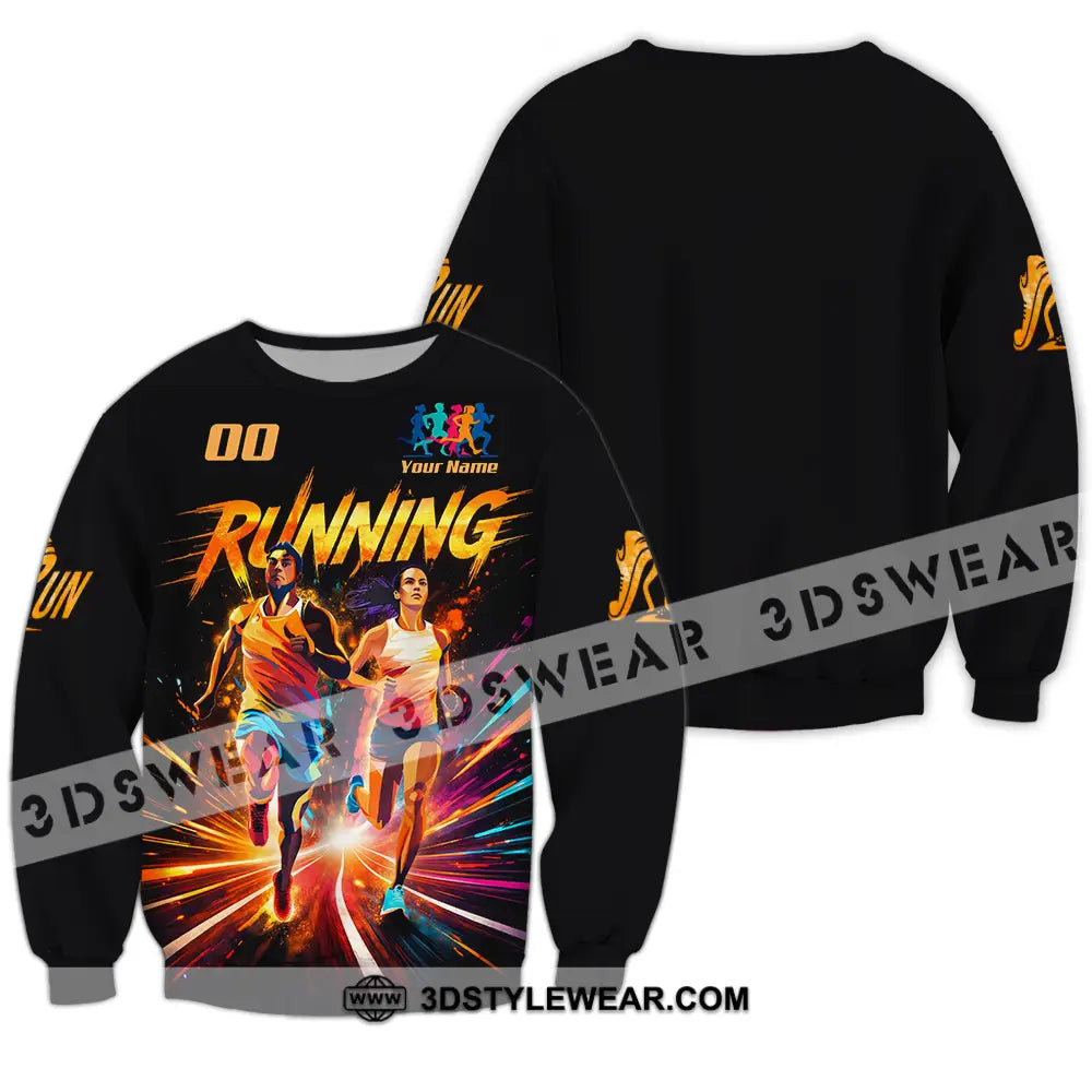 Unisex Shirt - Custom Running 3D Shirt - Long Sleeve / S - T-shirt