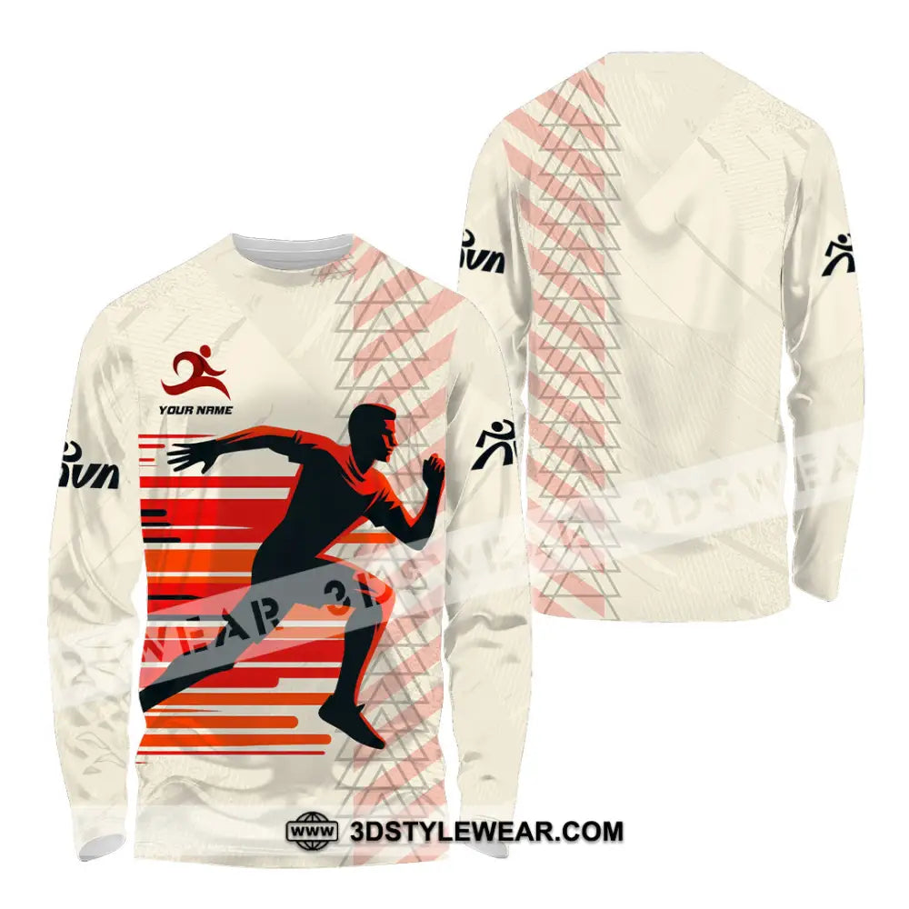 Unisex Shirt - Custom Running 3D Shirt - Long Sleeve Shirt / S - T-shirt