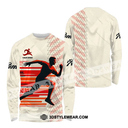 Unisex Shirt - Custom Running 3D Shirt - Long Sleeve Shirt / S - T-shirt