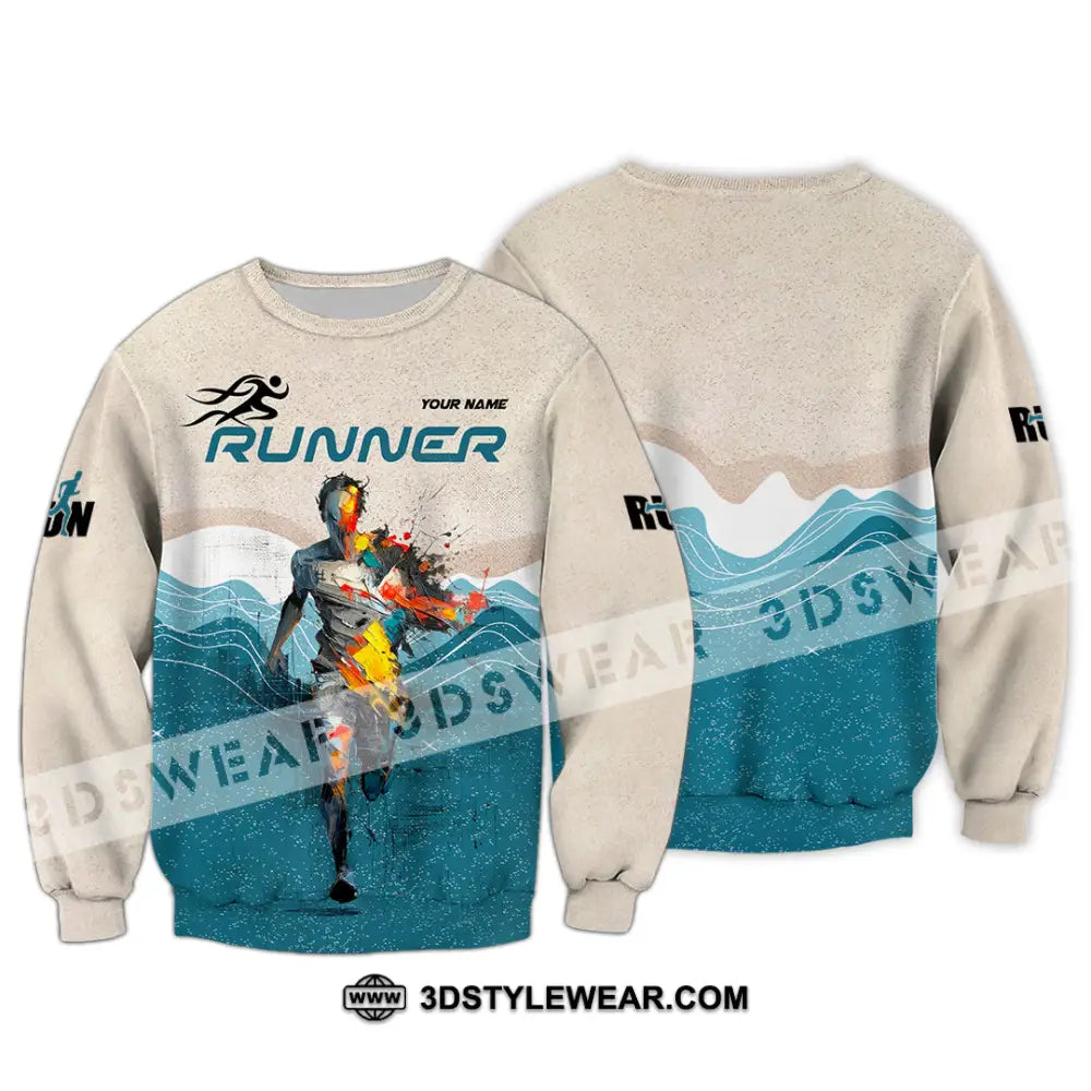 Unisex Shirt - Custom Running 3D Shirt - Long Sleeve / S - T-shirt