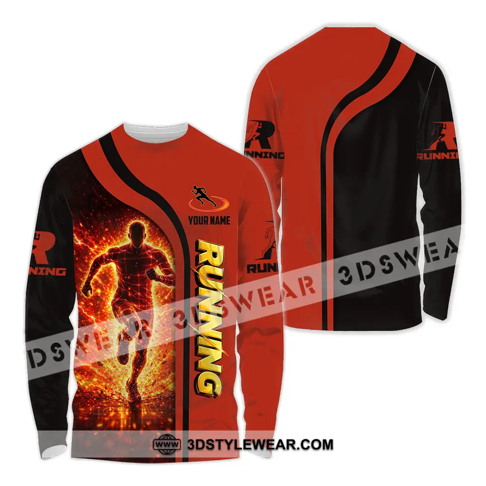 Unisex Shirt - Custom Running 3D Shirt - Long Sleeve Shirt / S - T-shirt