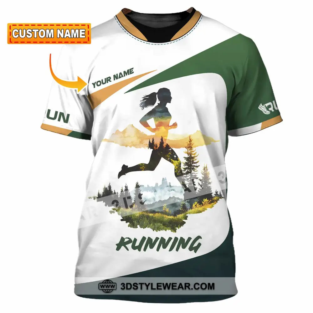 Unisex Shirt - Custom Running 3D Shirt - T-shirt